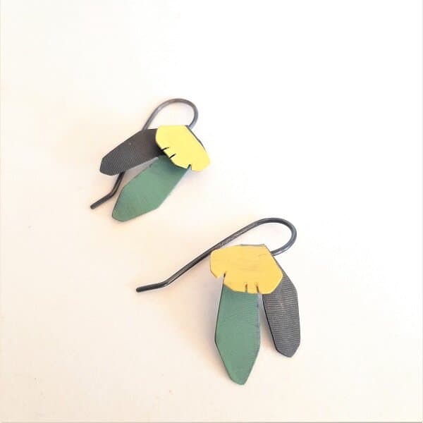 Eucalyptus Earrings - White - Image 3